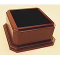 Signature American-Cherry-Finish Wood Base (3 1/2"x8"x8")